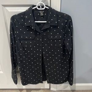 Eddie Bauer gray long sleeve flannel shirt